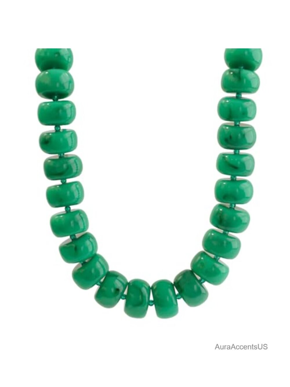 Oversized Resin Beaded Chunky Necklace Adjustable Statement Jewelry